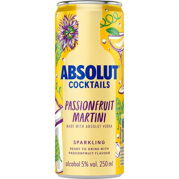 ABSOLUT passion fruit martini 250 ML