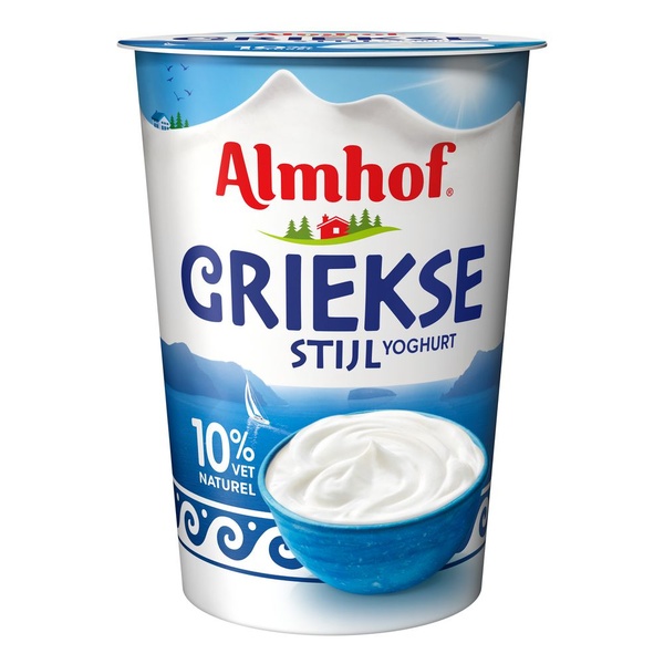 ALMHOF 10% yoghurt griekse stijl. 450 GR