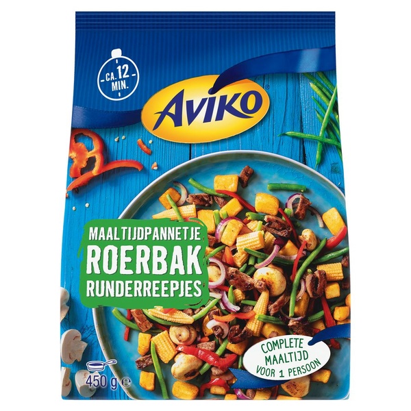 AVIKO maaltijdpan runderreep 450 GR