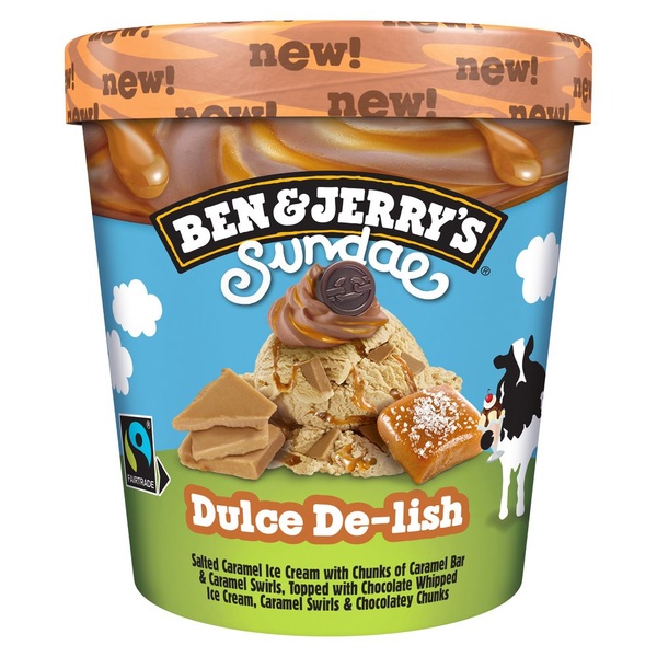 BEN&JER sundae tubby dulce de-lish 427 ML