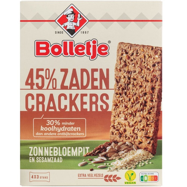 BOLLET cracker zonnebloempit 265 GR