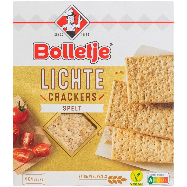 BOLLET lichte crackers spelt 190 GR