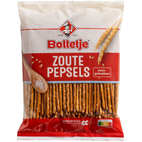BOLLET pepsels zout. 180 GR