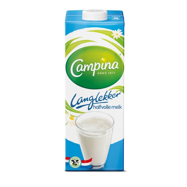 CAMPINA langlekker halfvolle melk 1 LT