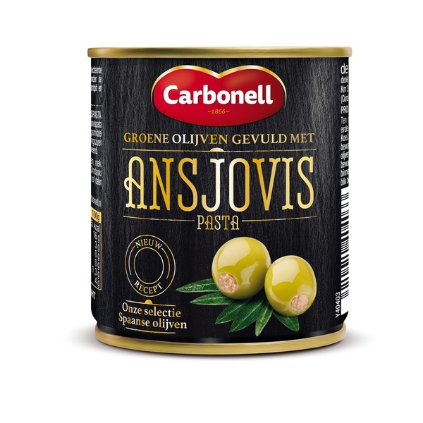 CARBON groene olijven ansjovis 212 ML