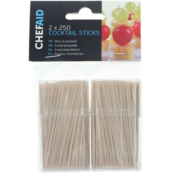 CHEFAID cocktail prikkers 500 ST