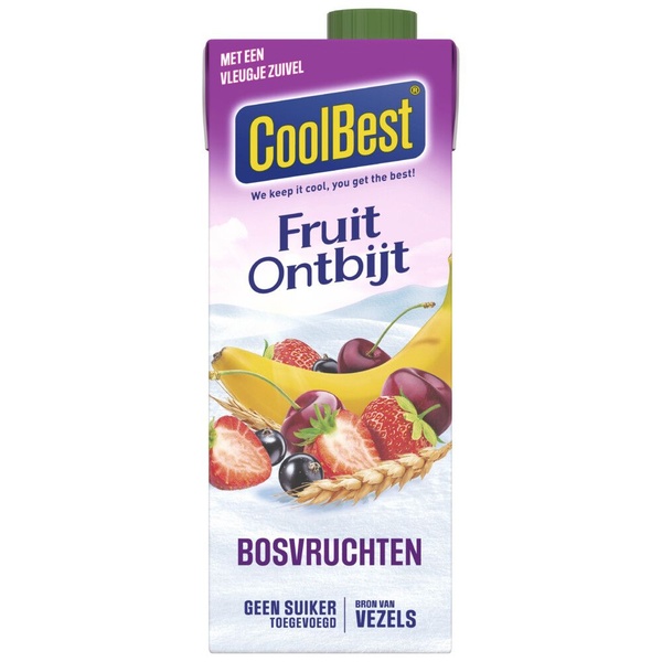 COOLBE fruitontbijt   bosvruchten 750 ML