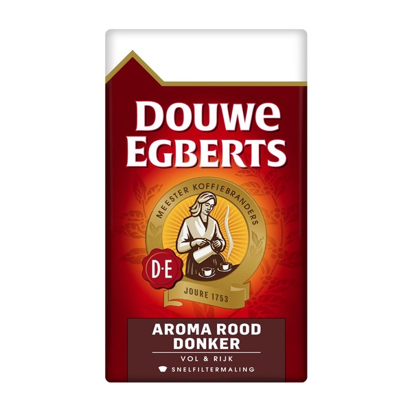 D.E. aroma rood donker snelfilter 250 GR