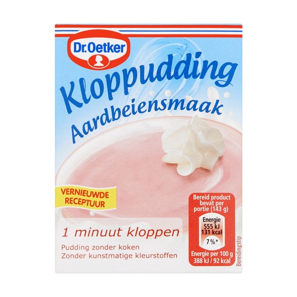 OETKER kloppudding    aardbei 74 GR