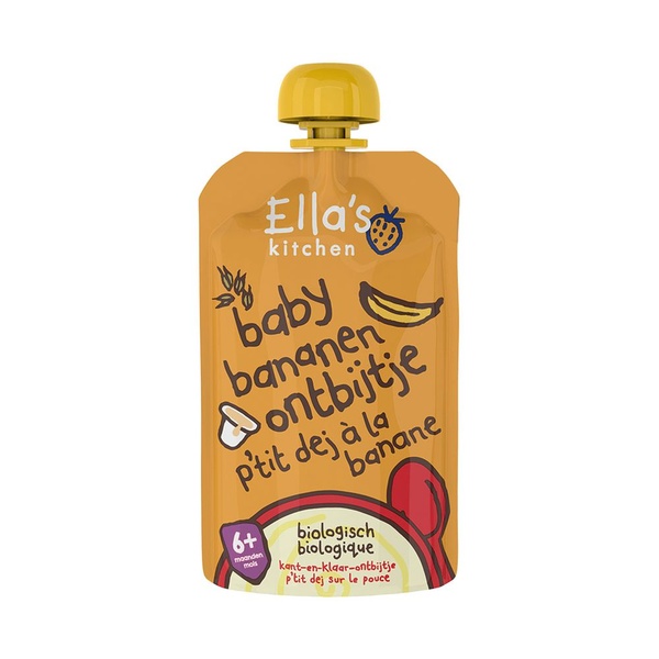ELLA'S K 6+m bananen ontbijtje bio pouch 100 GR
