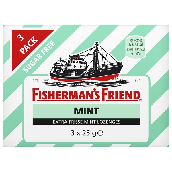 FISHER mint trio suikervrij 3 ST