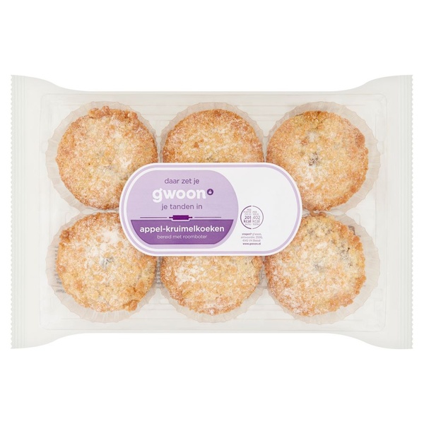 G'WOON appel kruimel koeken 300 GR