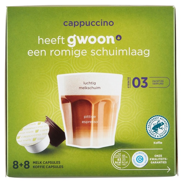 G'WOON cappuccino capsules 16 ST