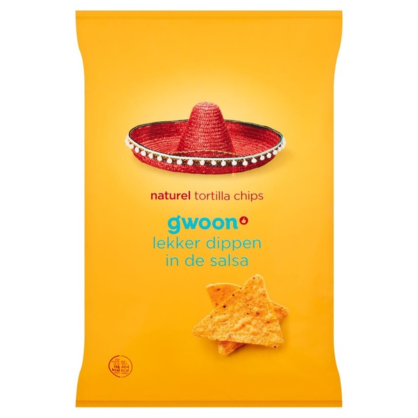 G'WOON tortilla chips naturel 165 GR