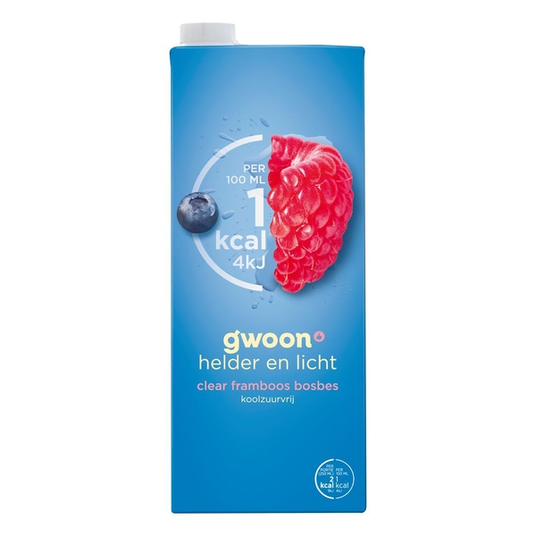 G'WOON clear framboos bosbes 1.5 LT