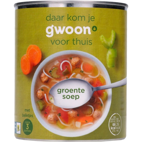 G'WOON groentesoep 800 ML
