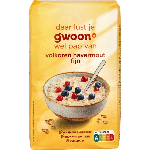 G'WOON volkoren havermout fijn 500 GR