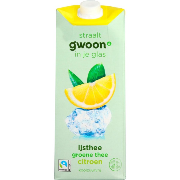 G'WOON ijsthee groene thee citroen 1.5 LT
