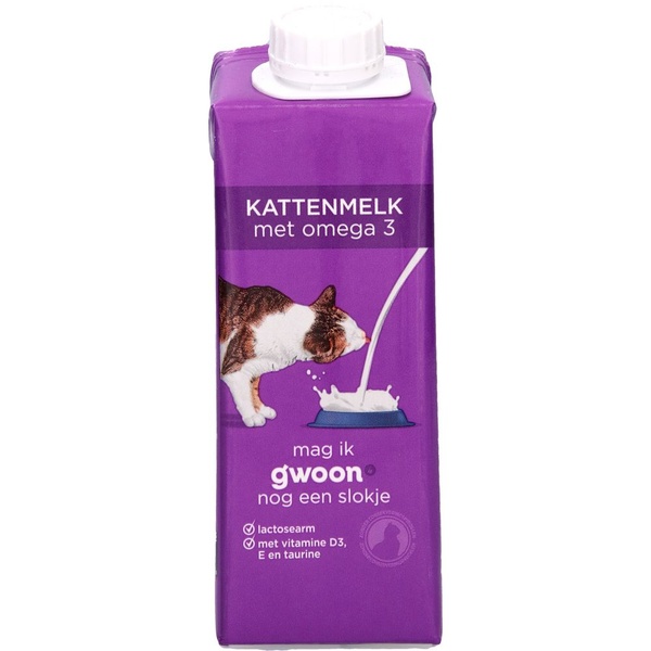G'WOON kattenmelk met omega 3 250 ML