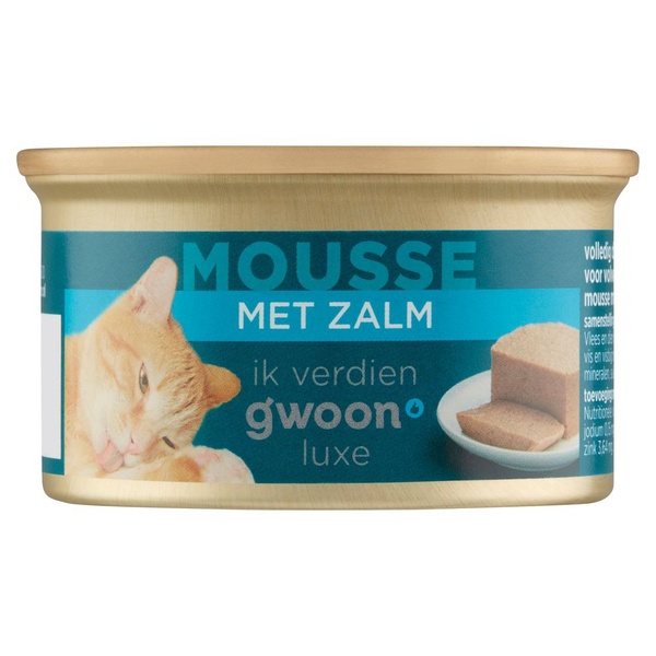 G'WOON kattenmousse   zalm 85 GR