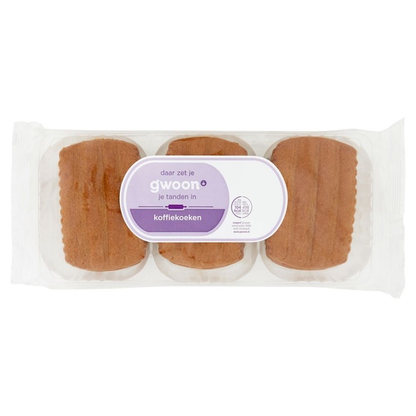 G'WOON koffiekoeken 250 GR