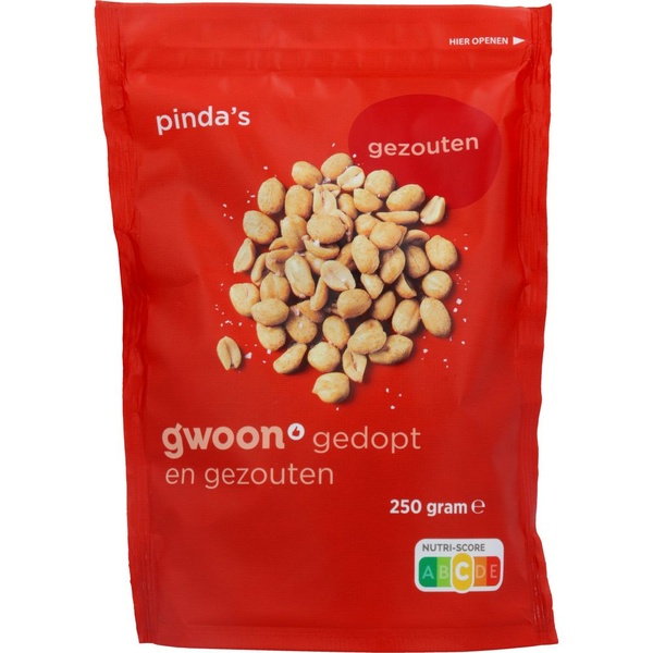 G'WOON pinda's        gezouten 250 GR