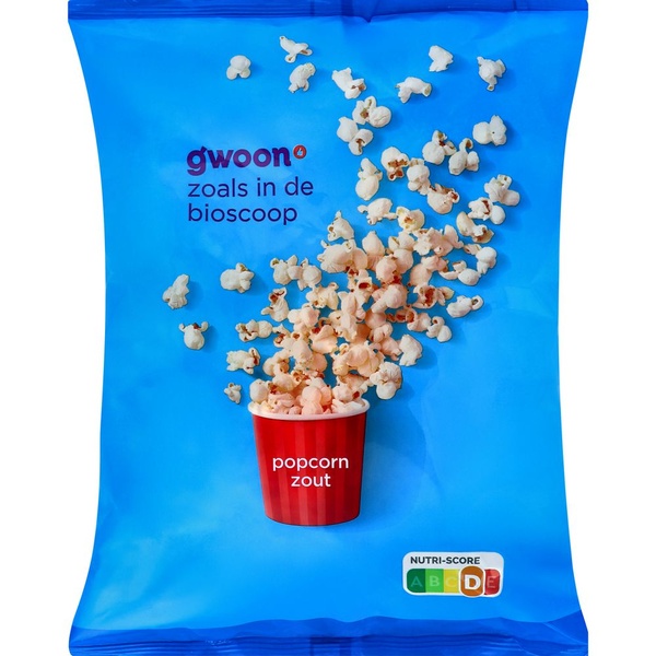 G'WOON popcorn zout 100 GR
