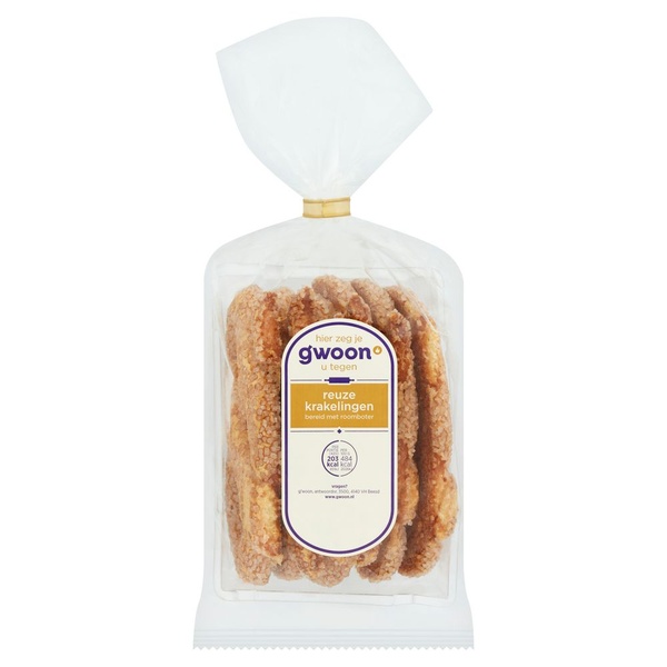 G'WOON reuze krakelingen 250 GR