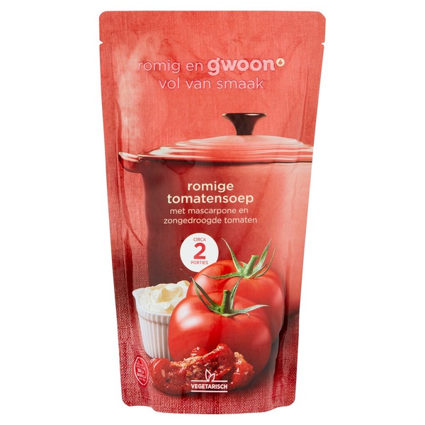 G'WOON romige tomaten soep 570 ML