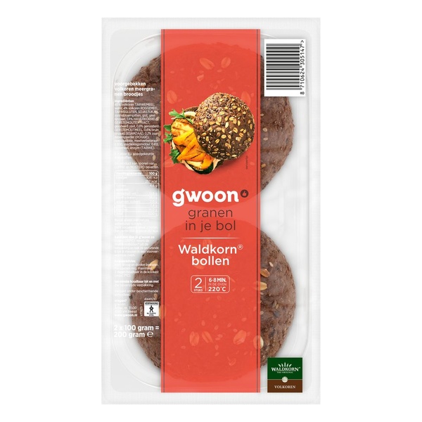 G'WOON waldkorn volk bollen 200 GR