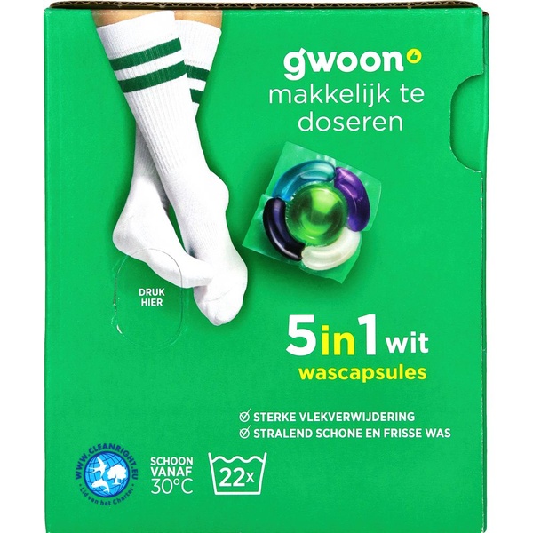 G'WOON wascapsules wit 22 ST