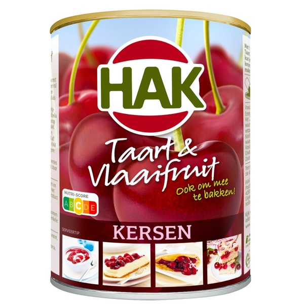 HAK vlaaifruit kersen 430 GR