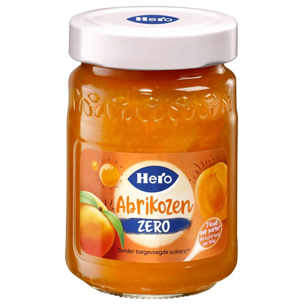 HERO abrikozen jam  zero 300 GR