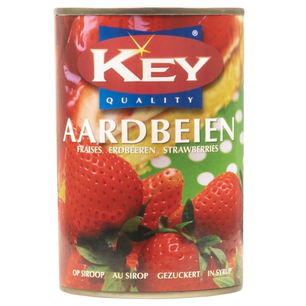 KEY aardbeien in siroop 410 GR