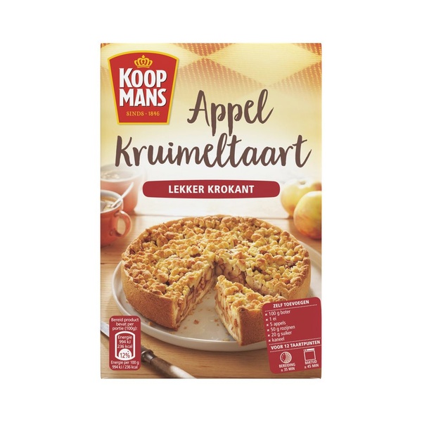 KOOPMA mix appelkruimeltaart 410 GR