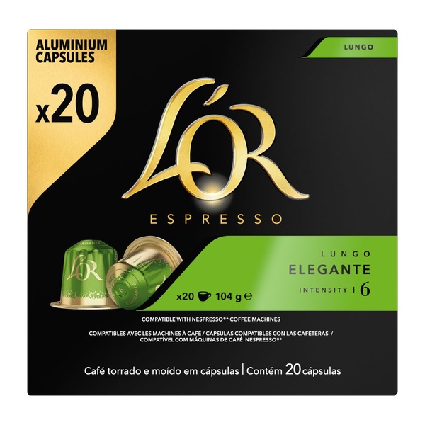 L'OR capsules lungo elegante 20 ST