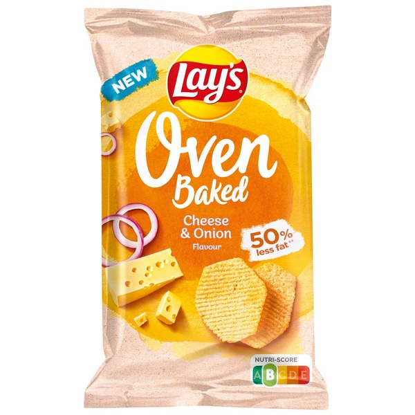LAY'S oven cheese    onion kaas ui 150 GR