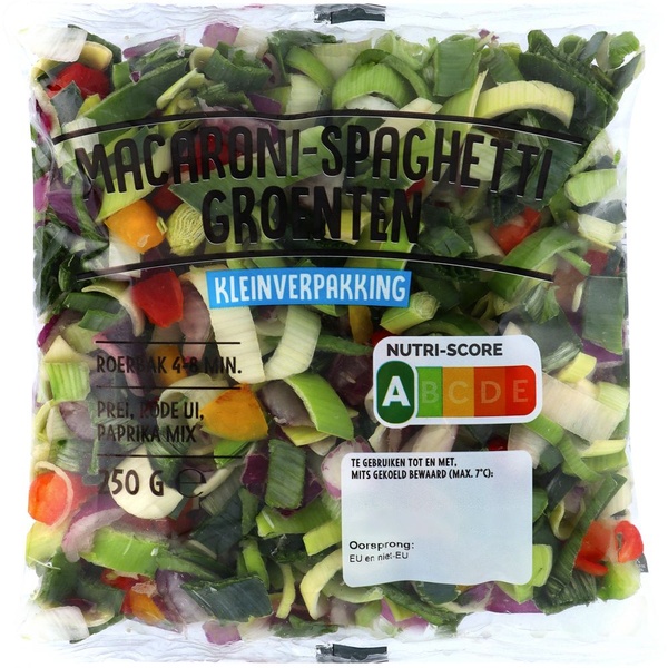 Macaroni spagh. groenten 250 GR