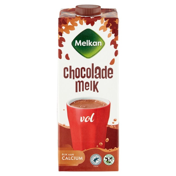 MELKAN chocolademelk volle weidemelk 1 LT