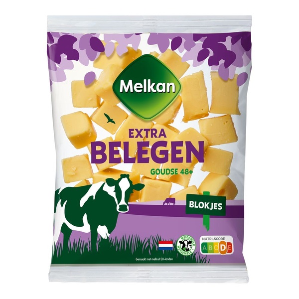 MELKAN kaasblokje 48+  extra belegen 250 GR