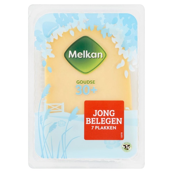 MELKAN gouda jong bel 30+ plak 190 GR