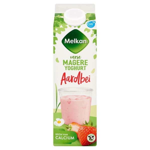 MELKAN vruchtenyoghurt aardbei 1 LT