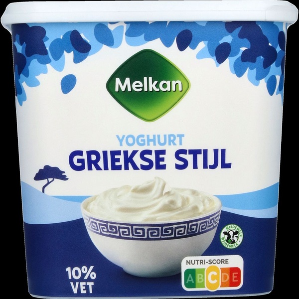 MELKAN yoghurt Griekse stijl 10% 1 KG