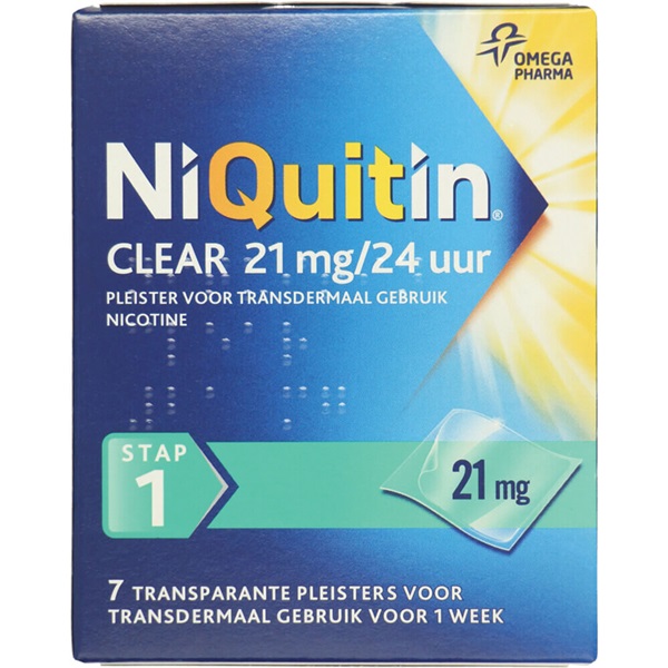 NIQUITIN AV pleister    21mg stap 1 14 GR