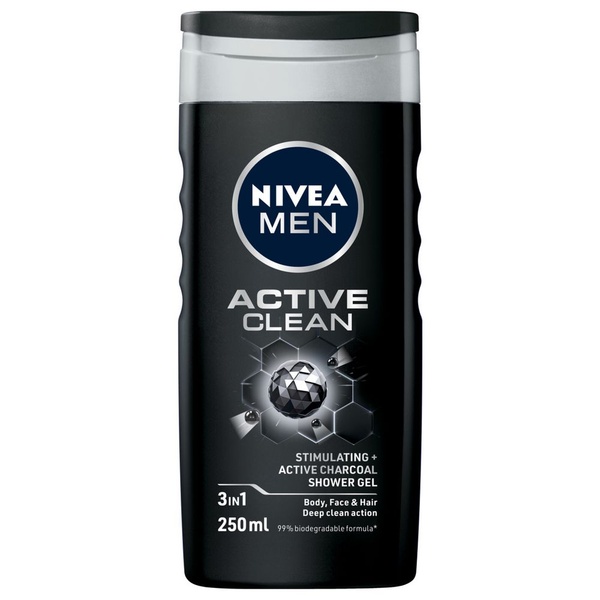NIVEA active clean   shower gel 250 ML