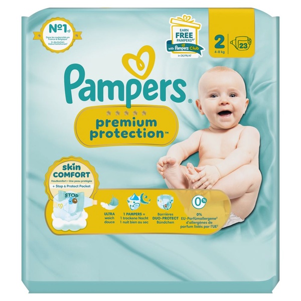 PAMPERS premium protect mt2 23 ST