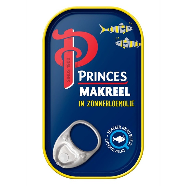 PRINCE makreelfilets  in olie 125 GR
