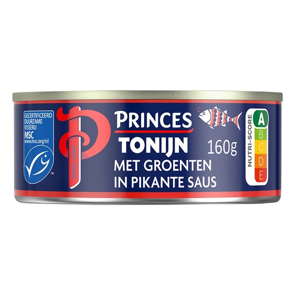 PRINCE tonijnstukken in groenten 160 GR