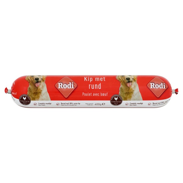 RODI worst kip met rund. 400 GR