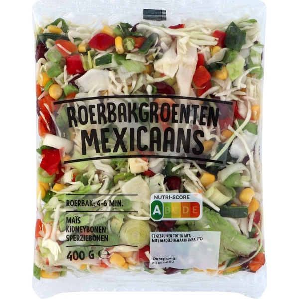 NEUTR. roerbakgroenten Mexicaans 400 GR
